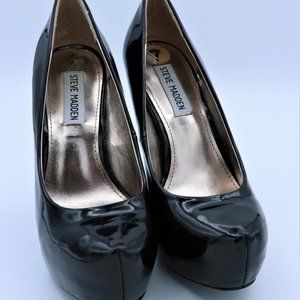 STEVE MADDEN BLACK HIGH HEEL PLATFORM SIZE 7